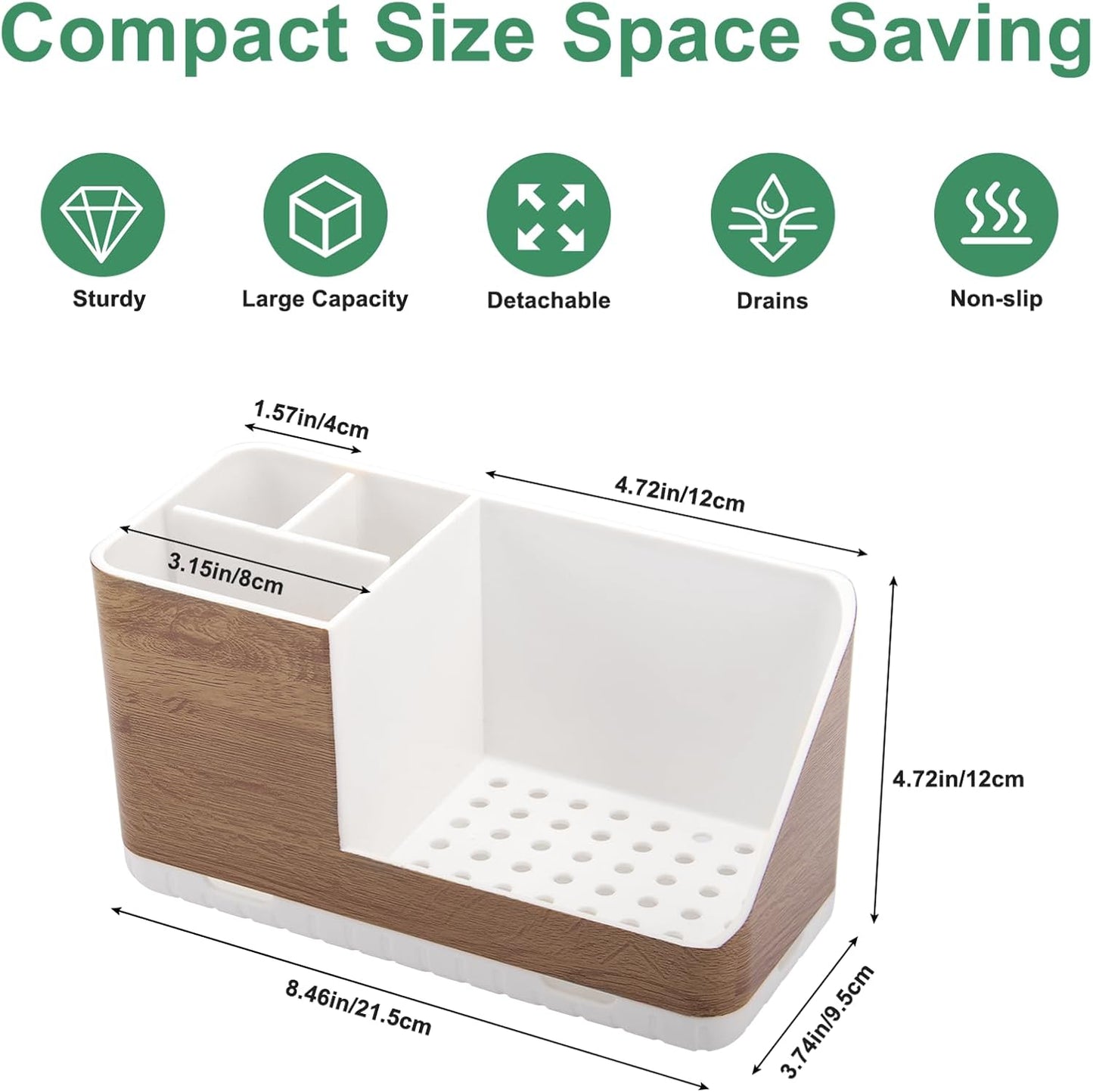 Stylish & Functional Bathroom Counter Organizer Set - Keep Your Space Neat and Tidy!