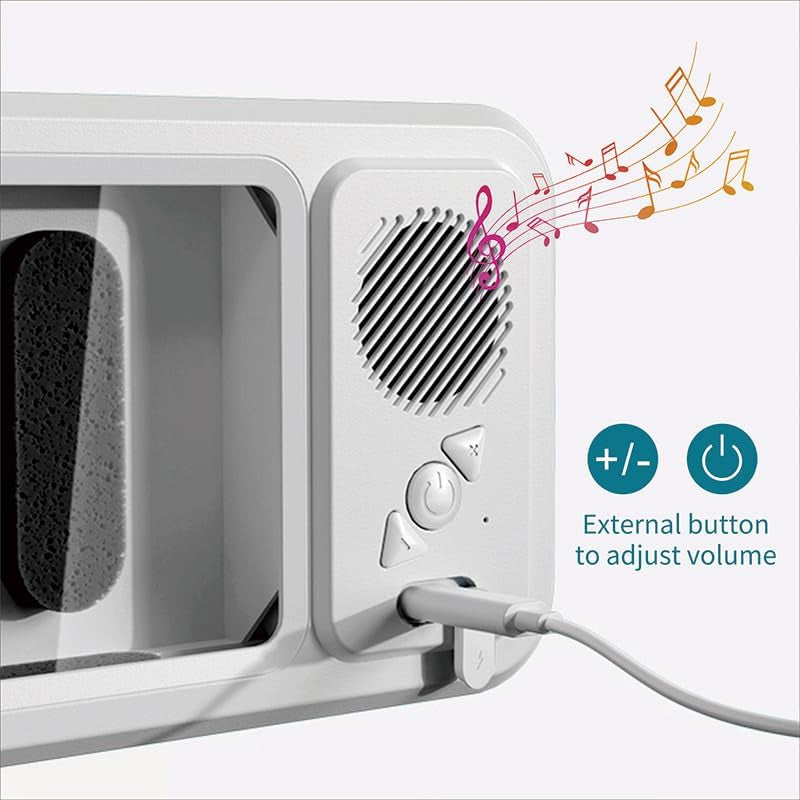 Experience Ultimate Shower Relaxation with Our Waterproof Phone Holder & Bluetooth Speaker - 360° Rotatable Design for Endless Entertainment!