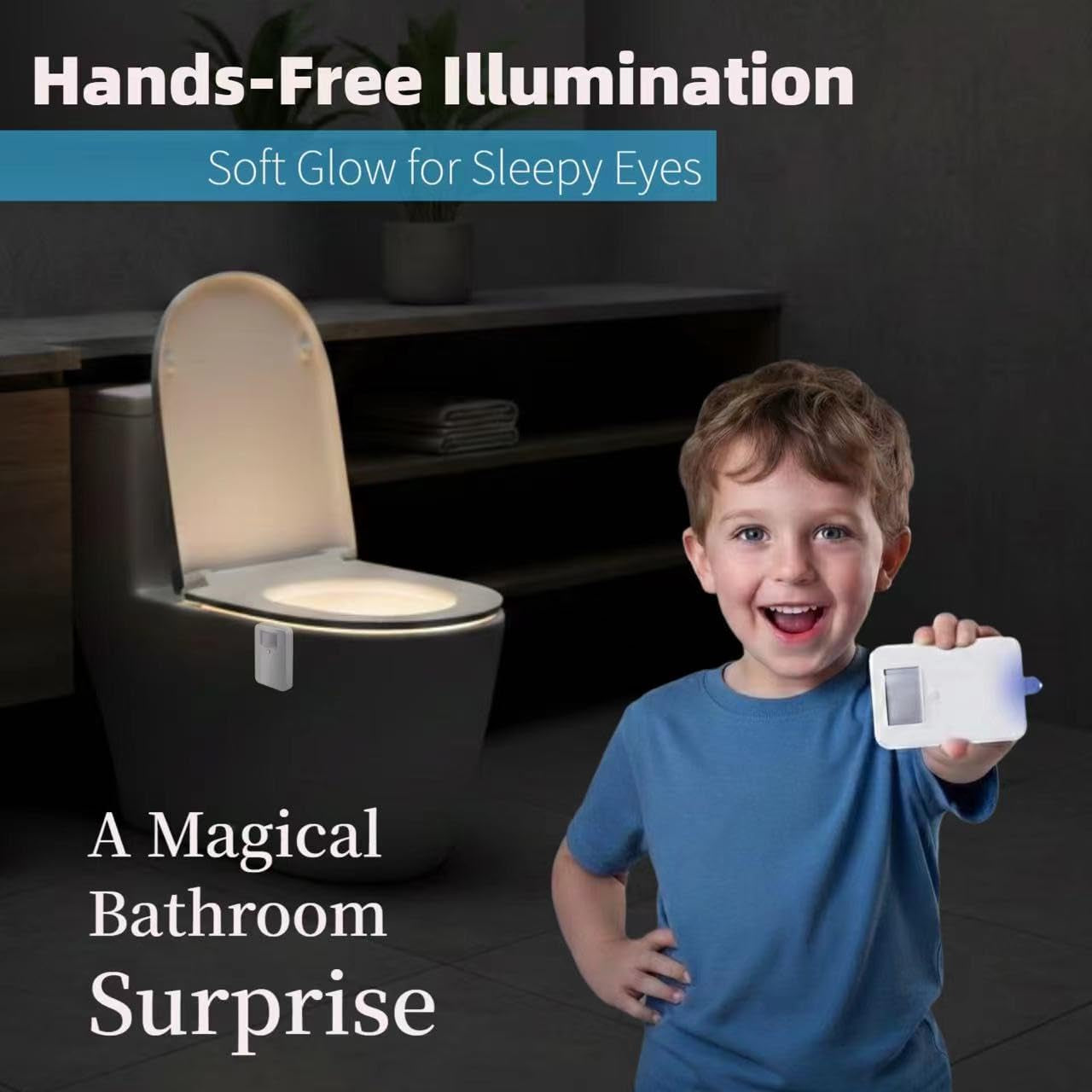 Transform Your Bathroom Experience with the Chunace Motion Sensor Toilet Light 2-Pack | 16-Color LED Night Light for Safe and Fun Nighttime Visits